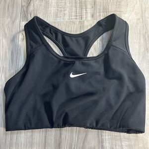 Nike Racer Back Black Sports Bra Size Medium